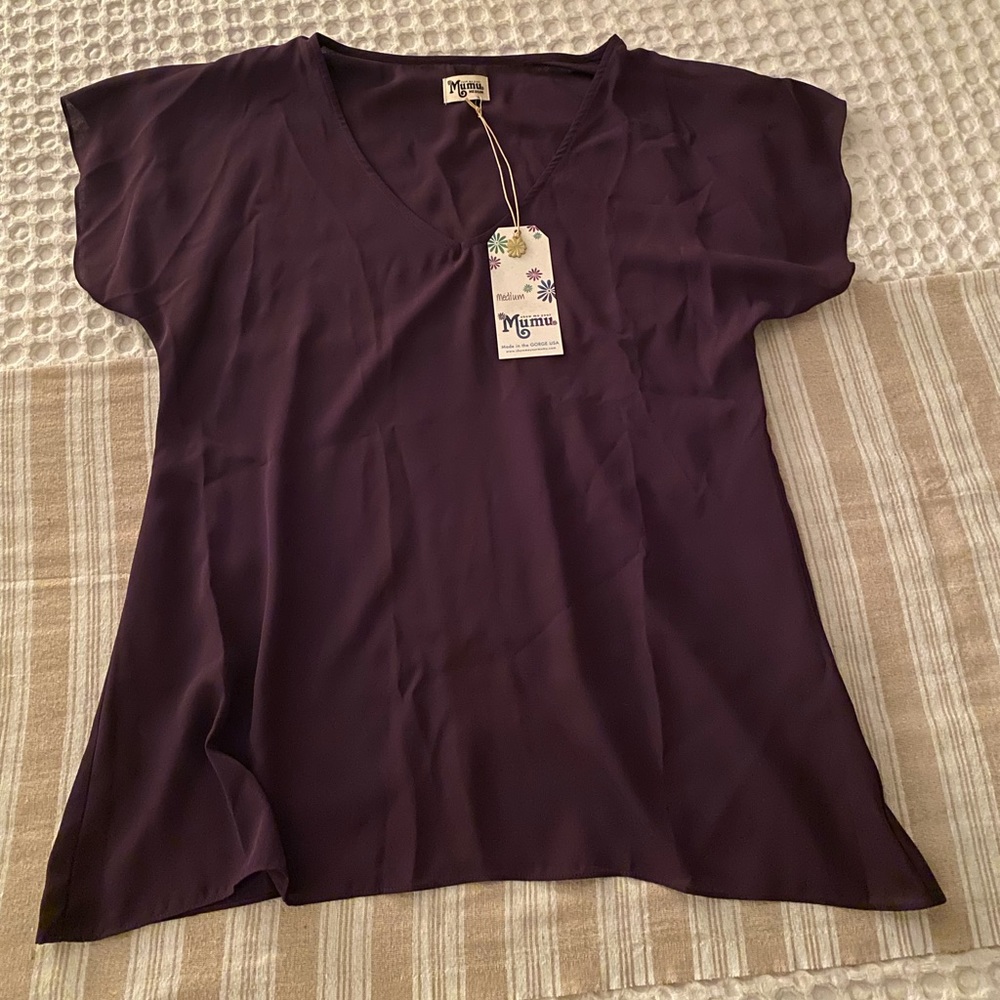 Show Me your Mumu medium plum blouse - NWT